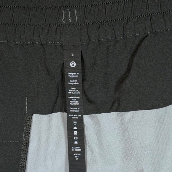 LULULEMON Men's Lululemon Bowline Short 8" *Stretch Ripstop, Grey Multi, Size S - Picture 12 of 13